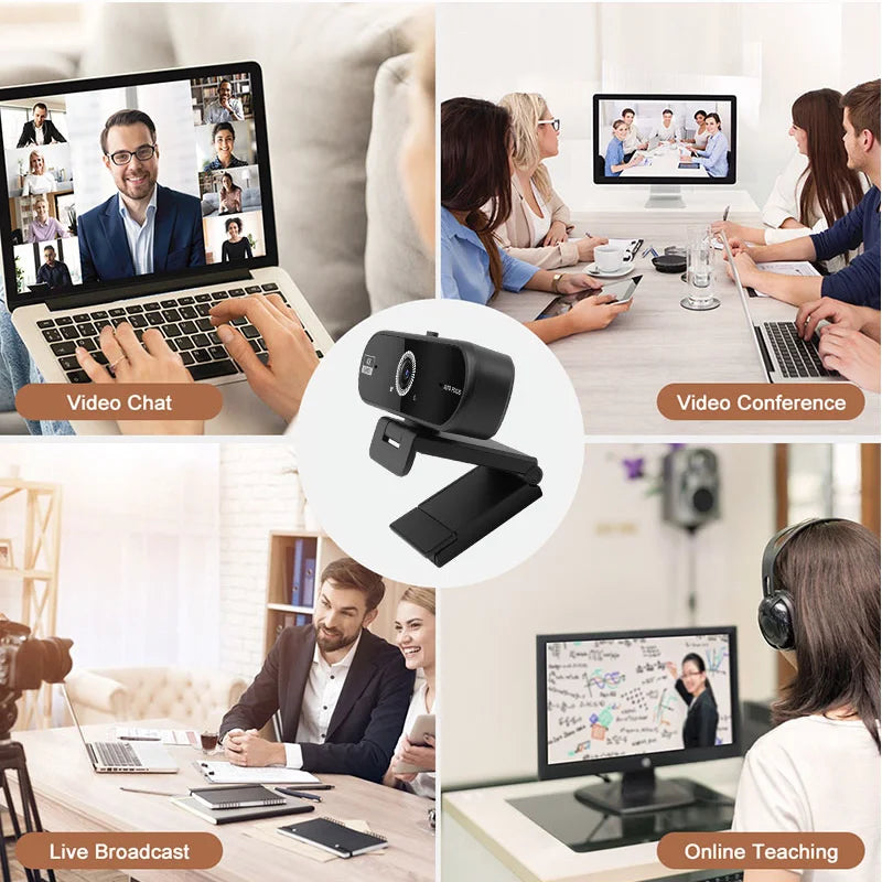 4K USB Webcam PC Computer Mini Small Camera Live Streaming Web Camera UHD Windows Photographic Cam Recorder Laptop Desktop