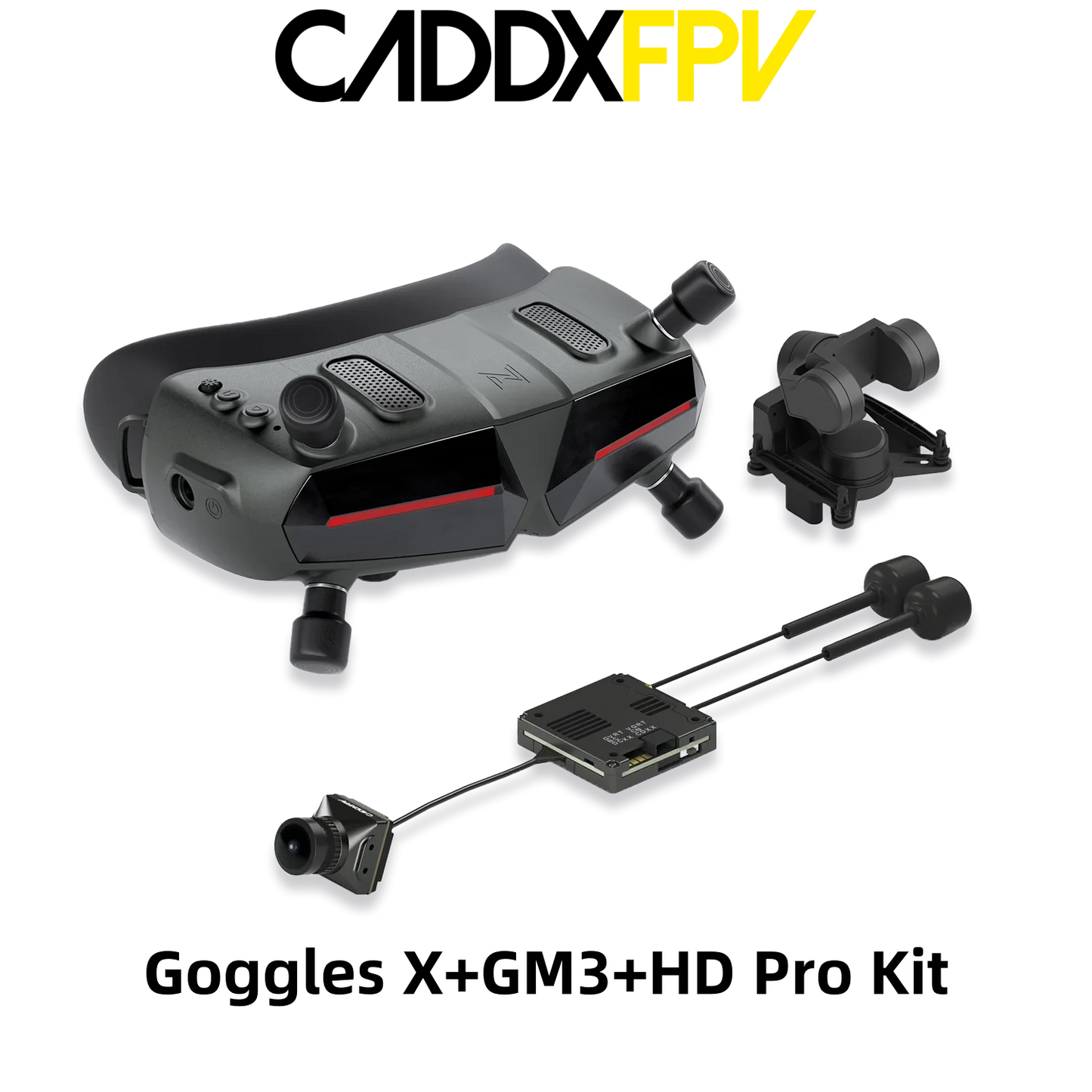 CADDXFPV Walksnail Avatar HD Goggles X 5.8GHz Steadyview Receiver Head Tracker 1920*1080 FPV Goggles Video Glasses for RC Drone