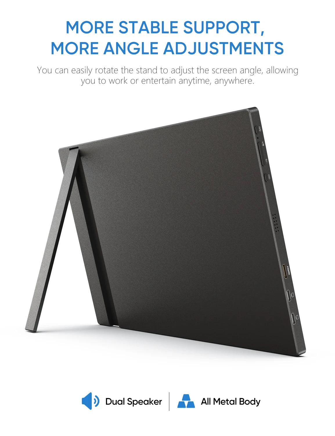 ARZOPA 14.0 inch 1080P FHD Portable Monitor IPS Screen with USB C HDMI External Second Display for Mac,Laptop,PC,Switch,PS,Xbox