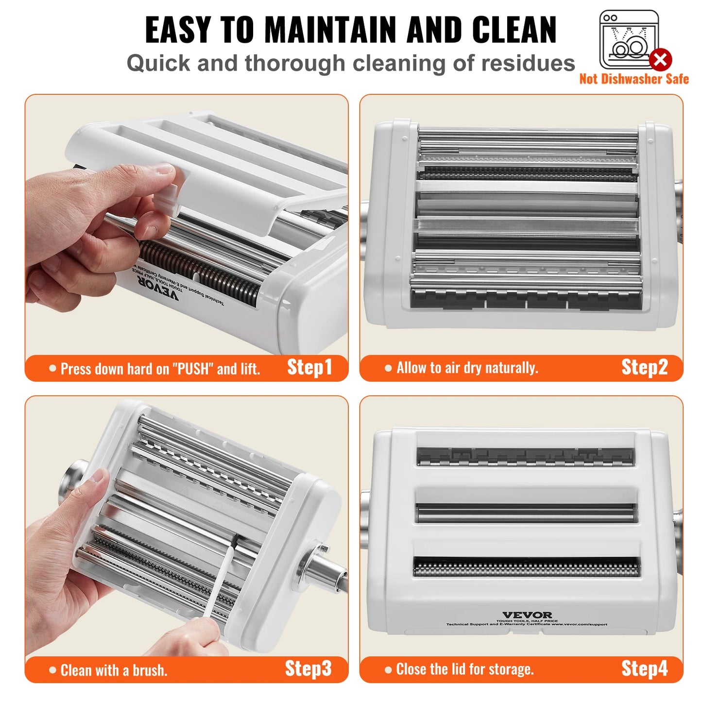 SucceBuy Pasta Attachment for KitchenAid Stand Mixer 3-IN-1 Stainless Steel Pasta Roller Cutter Set Including Pasta Sheet Roller