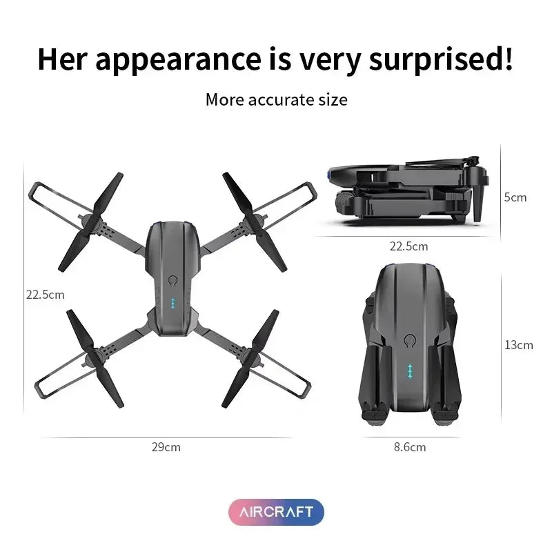 ZHENDUO HD Dual Camera E99 Pro RC Mini Drone 4K With WiFi 1080P 720P Aerial Photography Helicopter Foldable Quadcopter Dron Toys