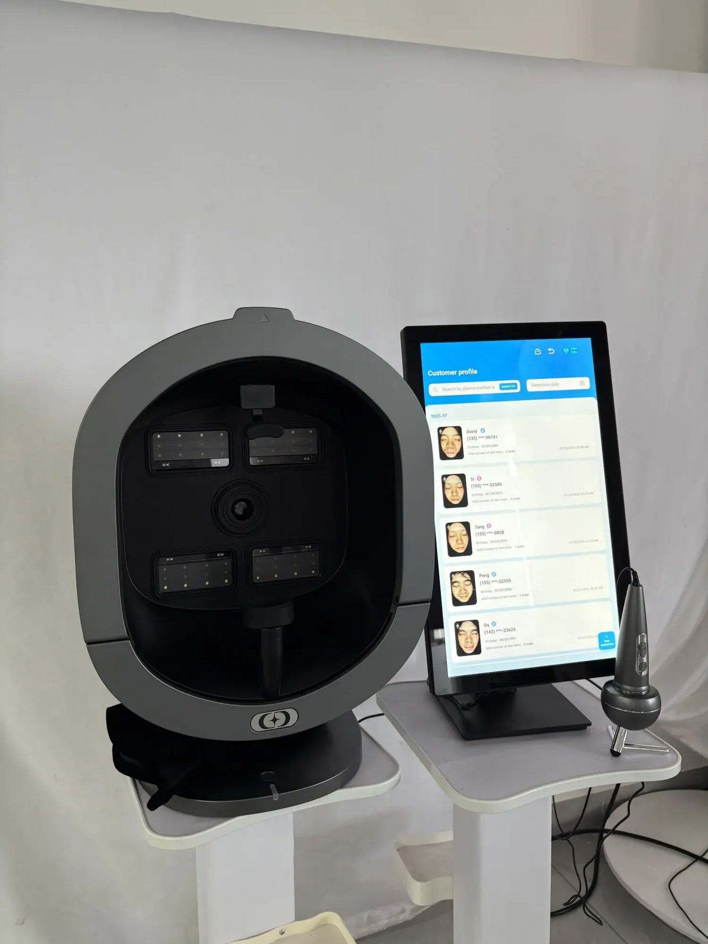 X5 POR 3D AI Facial Skin Analyzer 8-Spectrum Professional Skin Diagnosis Beauty Salon Equipment for Detecting Skin Problems