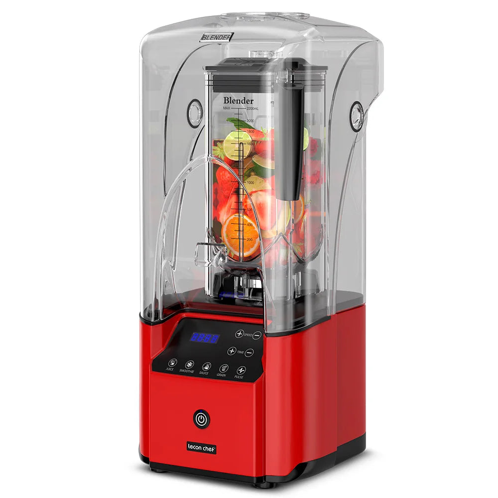 Commercial Quiet Shield Blender 2200W Professional Blenders 2.2L/ 74oz BPA-Free Pitcher for Ice Crushing, Shakes and Smoothies