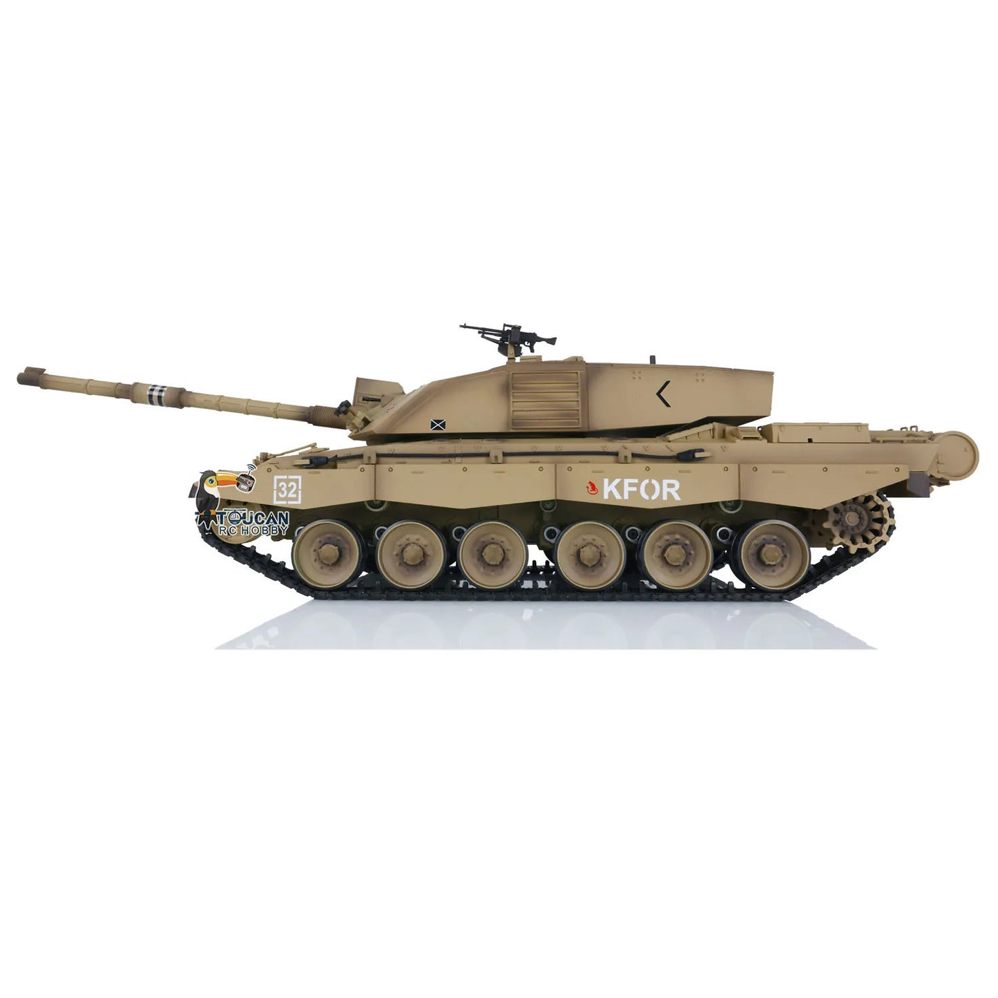 US Stock Heng Long 1/16 Challenger II RC Tank 3908 2.4G 7.0 Plastic RTR Remote Control Toy Military Vehicle Model for Adults