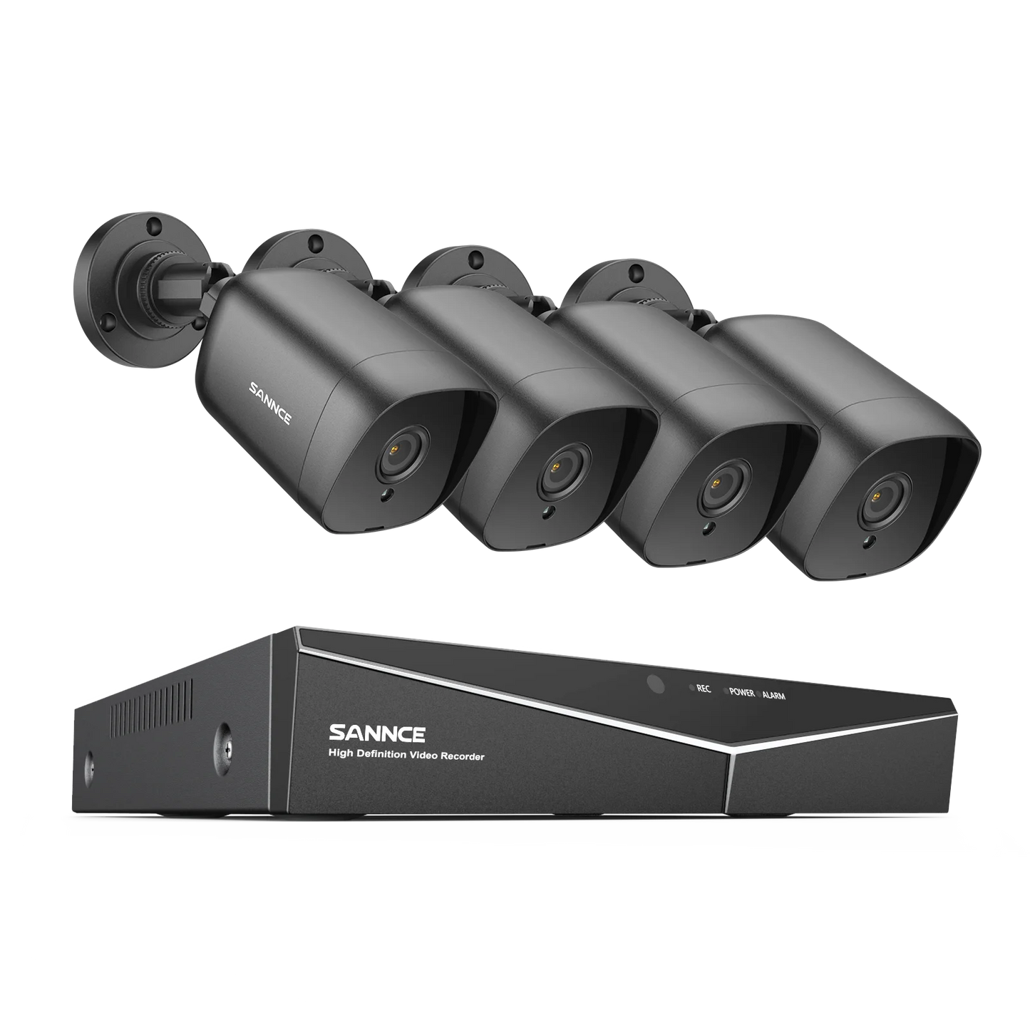 SANNCE 4CH DVR CCTV System 2PCS/4PCS 2MP IR Outdoor Security Cameras 1080P TVI CCTV DVR 1280TVL Surveillance Kit