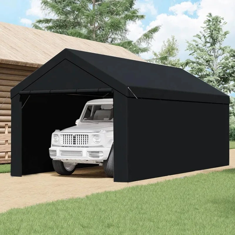 Canopy Sidewalls Only for Carport, Car Garage Tent & Shed, Domain, 10 x 20 Ft, Black