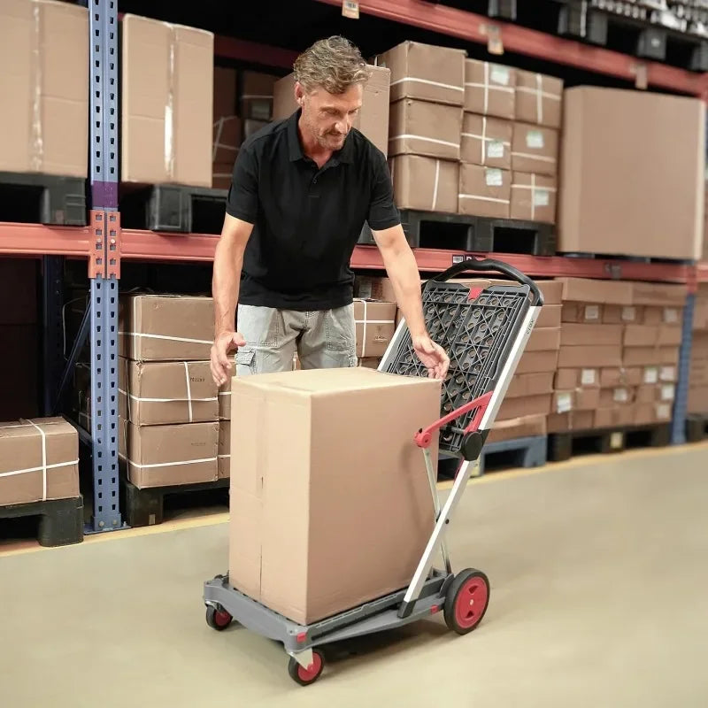 The Original Made in Germany Multi use Functional Collapsible Carts Mobile Folding Trolley Shopping cart with Storage