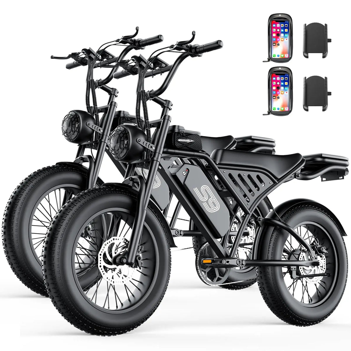 2500W Electric Bike Adults 32MPH 65Miles 48V 20Ah Battery 20" Fat Tire LCD Cruise NFC Password Unlock, Customized