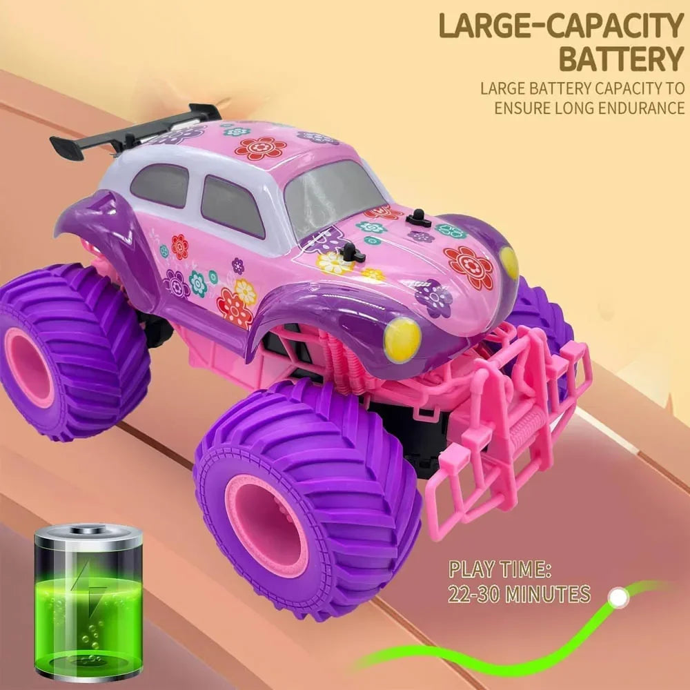 RC Car Off-road High Speed Climbing Vehicle 4WD 2.4G Remote Control Cars Cute Electric Model Girl Xmas Gifts Kids Toys for Boys