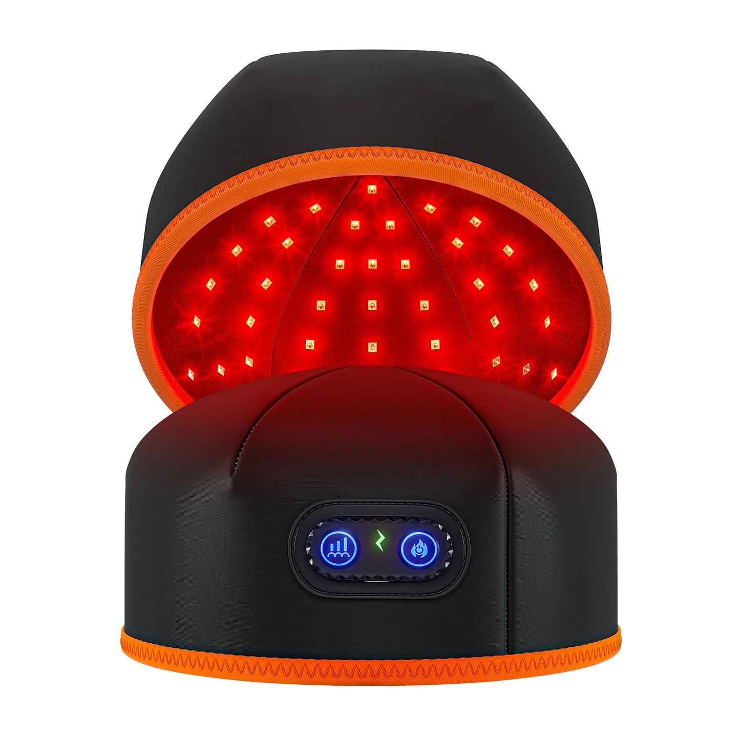 Cordless Portable Heating Cap, 660nm 850nm Wireless Rechargeable Hat, Red Therapy Light Cap with Timer, Adjustable Fit
