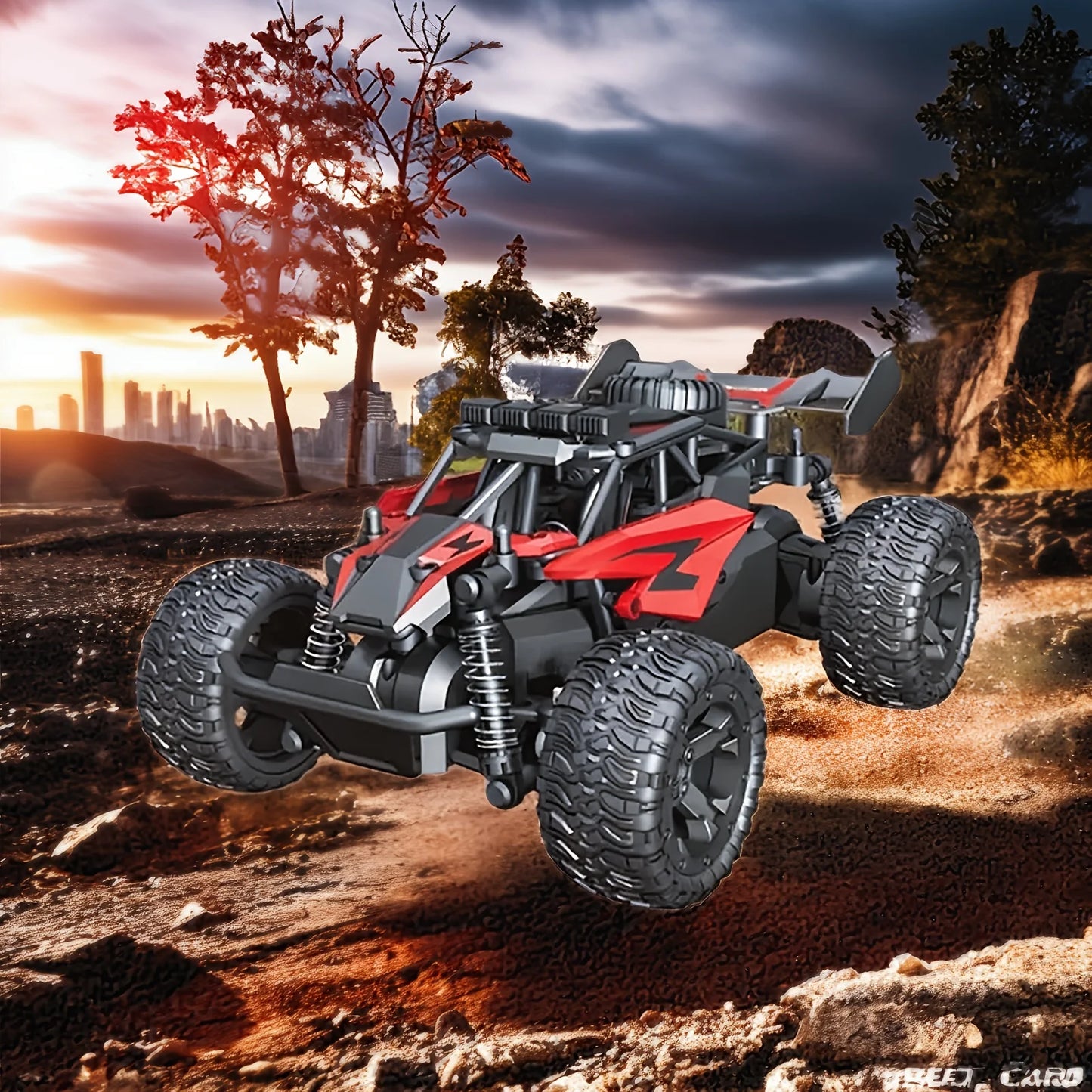 American Popular, Children Remote Control Toy Car, LED Light SUV, 2 Color Options, Outdoor Boys And Girls Game Game Toy Remote C