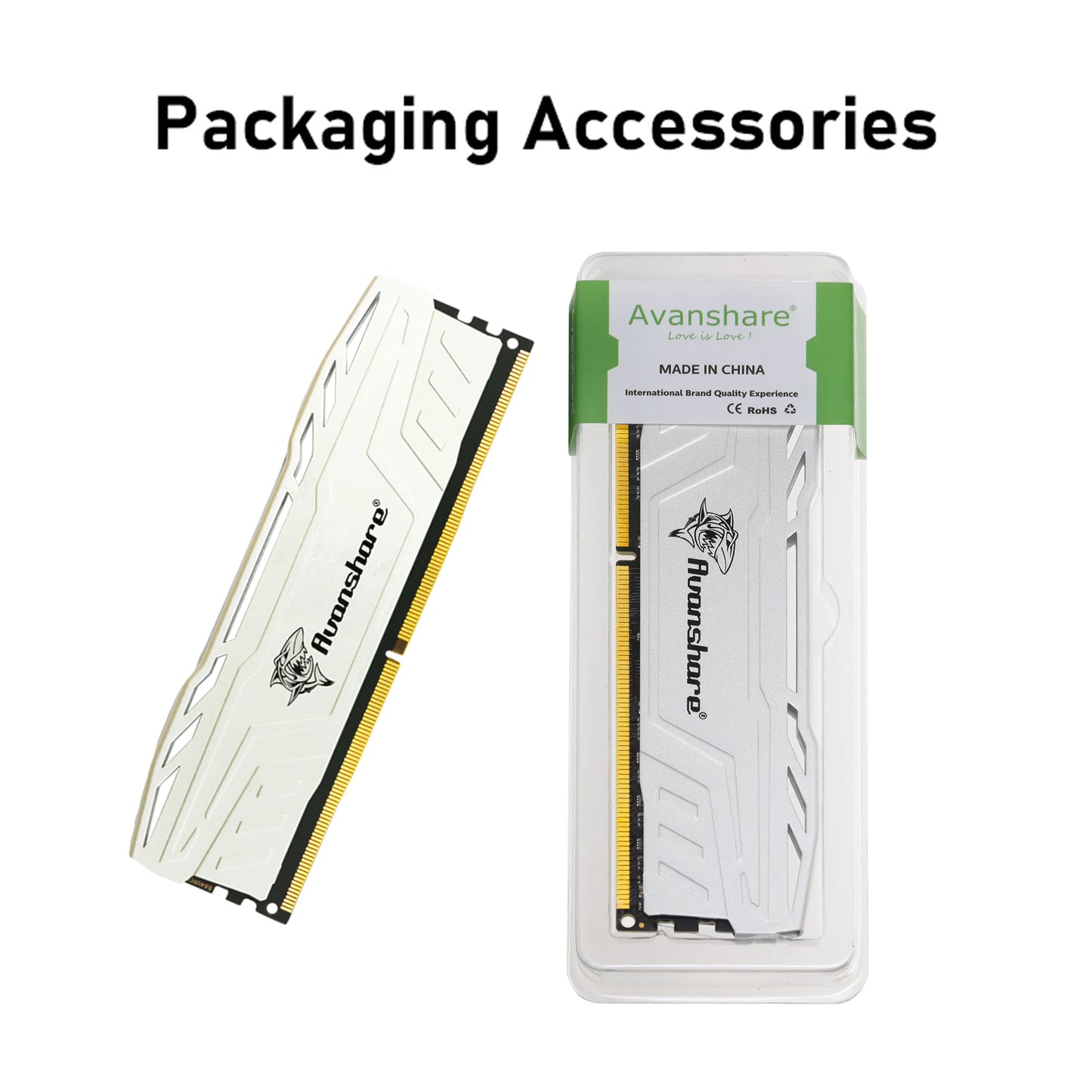 Avanshare Ram Memory DDR4 8GB 16GB 3200MHz 2666MHz Memoria DDR4 DDR5 4800MHz 5600MHz 6400MHz 32GB UDIMM 288pin Desktop Memory