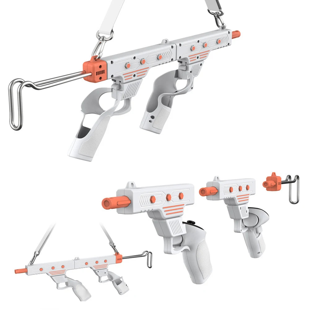 VR Controller Stock Rifle Adapter VR Shooting Game Accessories Shooting Controller Handle Controller Grips for Meta Quest 3/3S