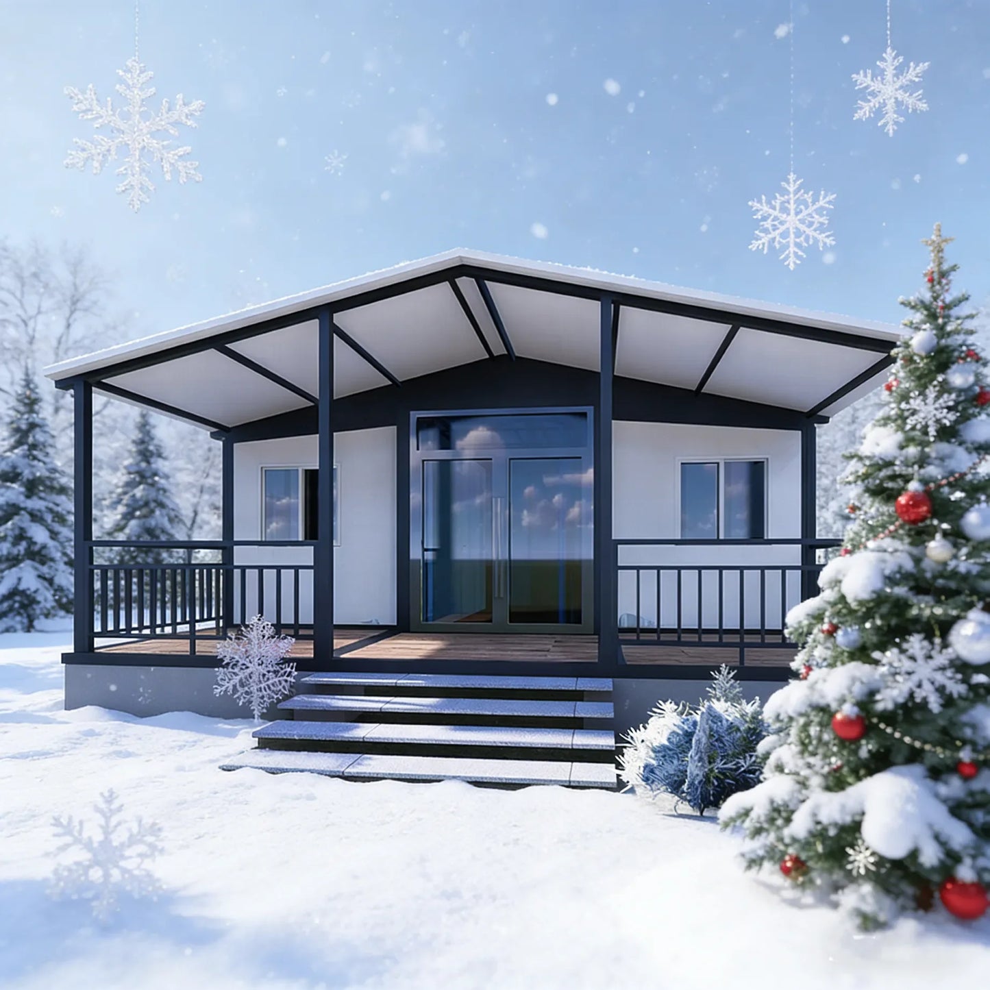 Modern Prefabricated Cabin Foldable Container House with Bathroom and Kitchen Ready