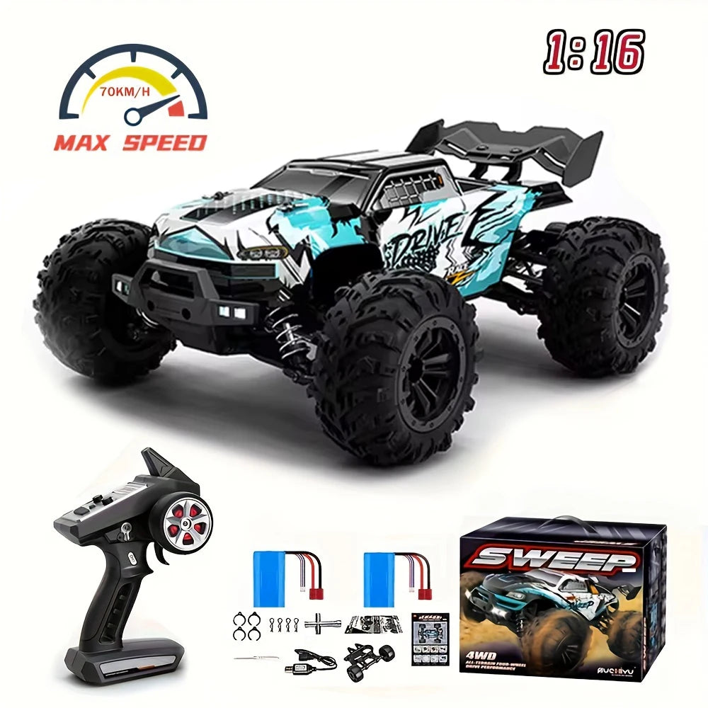 1/16 RC Car 4x4 Remote Control Cart 16101PRO/16102PRO Brushless 70KM/H 2.4G Electric High Speed Off-Road Drift Toys for Children