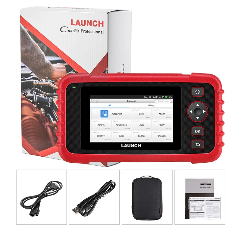 New Arrival LAUNCH CRP129X V2.0 OBD2 Scanner DIY Code Reader Car Scan Tool Autoscanner Automotive Diagnostic Tools Diagnosis