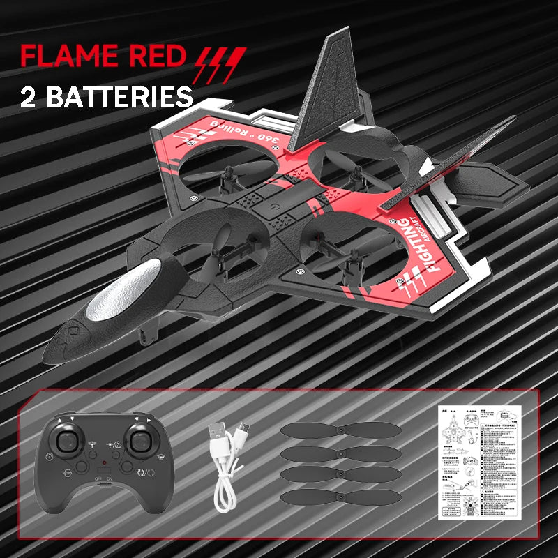 Rc Aircraft Foam Remote Control Plane Stunt Fixedwing Four-Axis Combat Drone Kids Toy Radio-Control Glider Children Gift S98