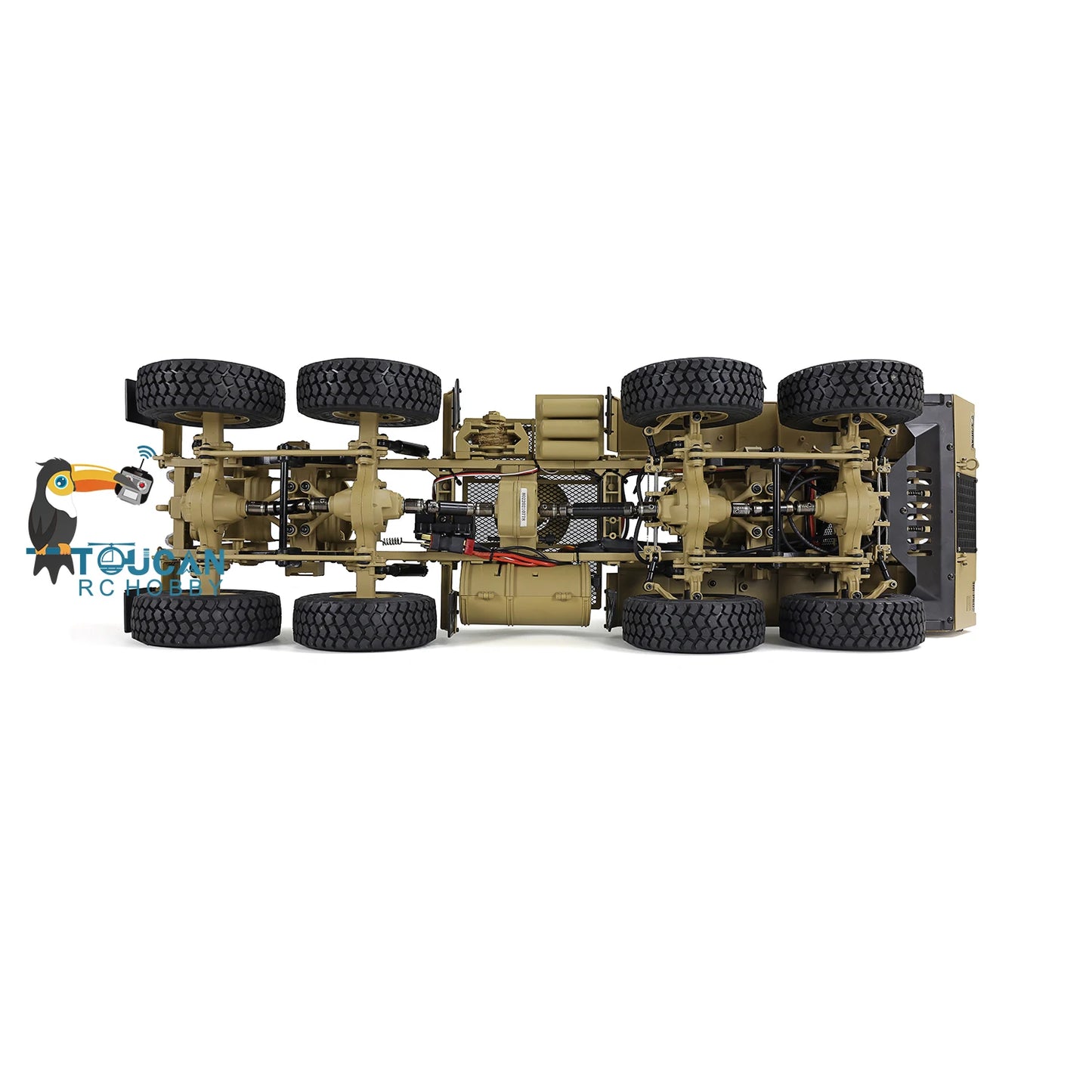 US Stock 8x8 1/12 HG P802 RC US Military Truck 4 Axles Army Vehicle Remote Control Car with Sound Lights TH22747