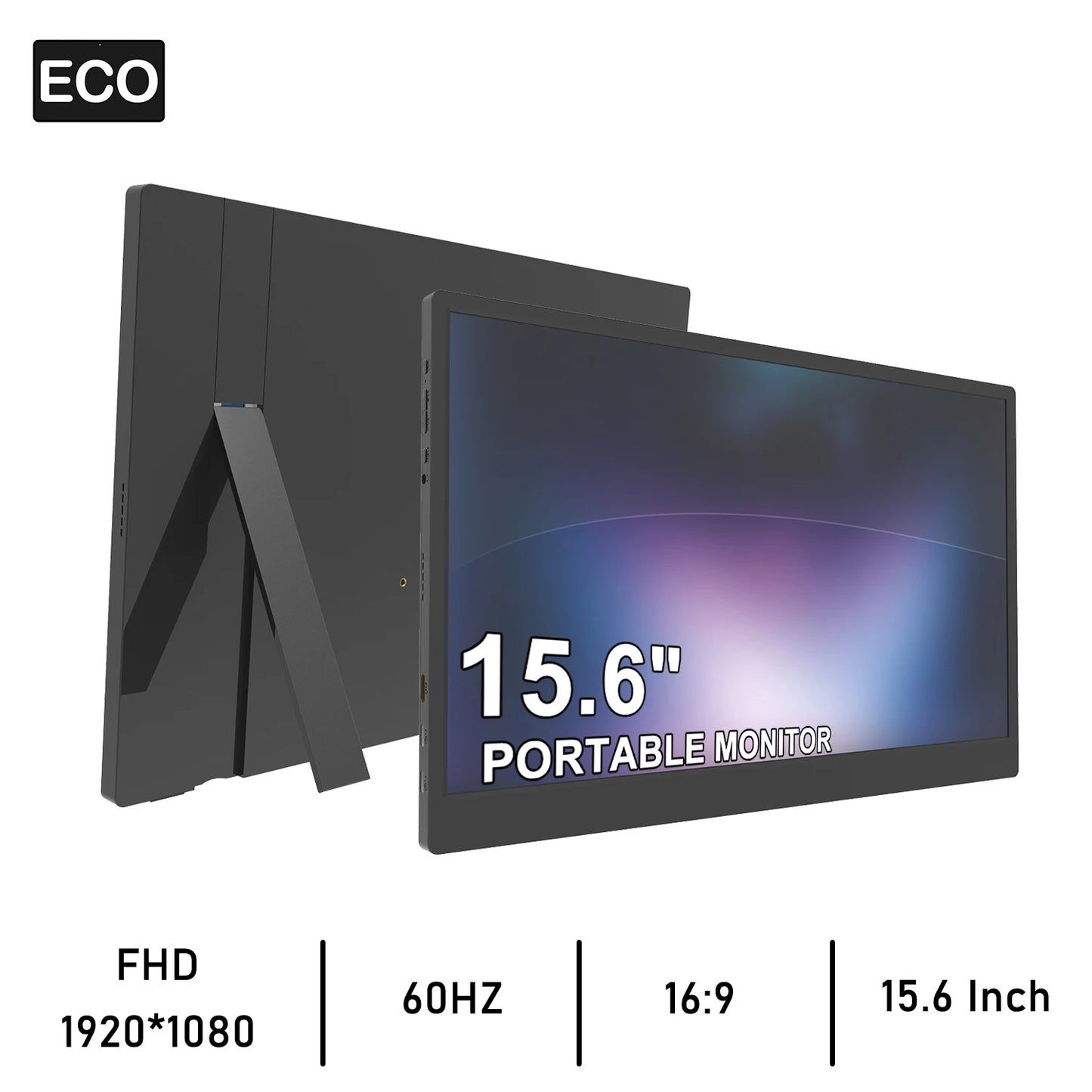 14/15.6 Inch Portable Monitor FHD 1920*1080 IPS HDMI External Second Screen for Mac Laptop PC Switch2 Xbox PS4/5 Xbox Ship To US