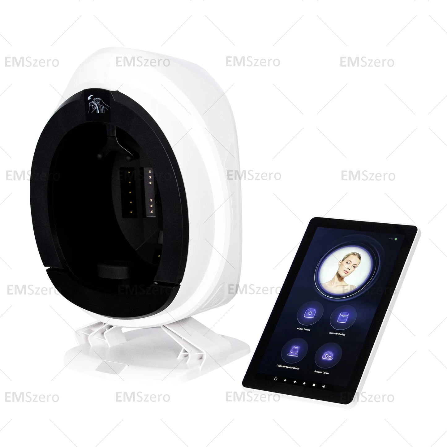 AISIA Q1 3D AI Facial Skin Analyzer: Professional 8-Spectrum Skin Problem Detection and Diagnosis for Beauty Salons