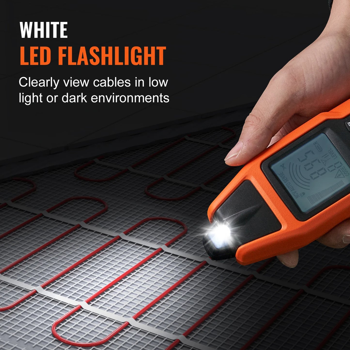 SucceBuy Subterranean Wire Tracker 3 FT Detection Depth Circuit & Line Break Locator 6561 FT Length for Electric Hidden Wires