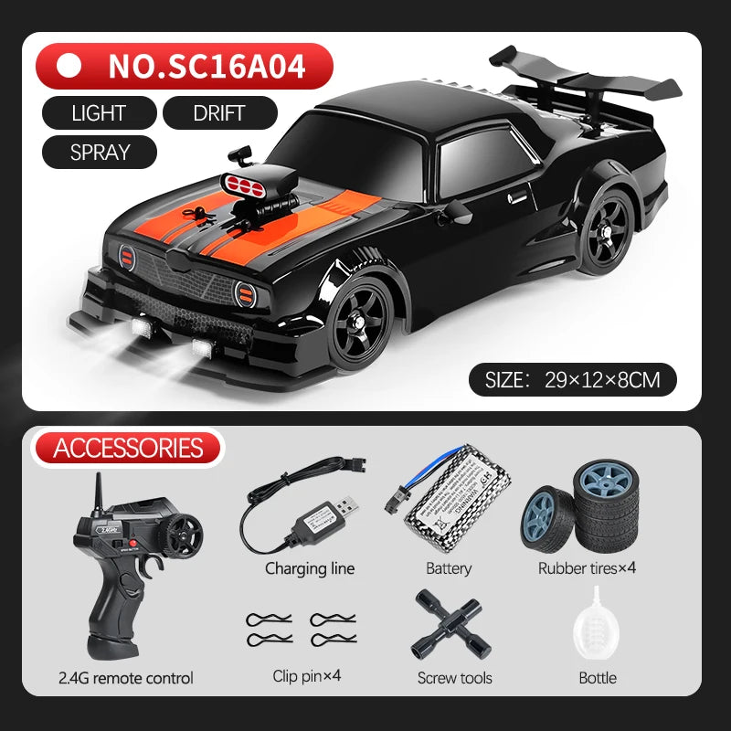 1:16 Drift Rc Cars 4WD RC Drift Car Toy Remote Control GTR Model AE86 Vehicle Car RC Racing Car Toys for Boys Children's Gift