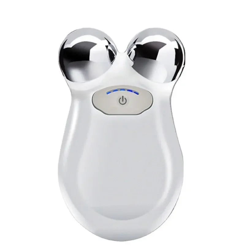 Microcurrent Facial Massager Roller Anti Wrinkles EMS Face Lift Skin Tightening Machine Face Firming Slimming Skin Care Tools