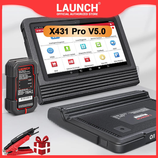 LAUNCH X431 PRO V5.0 OBD2 Scanner,Bidirectional Scan Tool support CANFD&DOIP, ECU Coding, FCA AutoAuth Car diagnostic tools