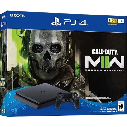 Sony PlayStation 4 Slim Call of Duty Modern Warfare II Bundle 1TB PS4 Gaming Console, Jet Black
