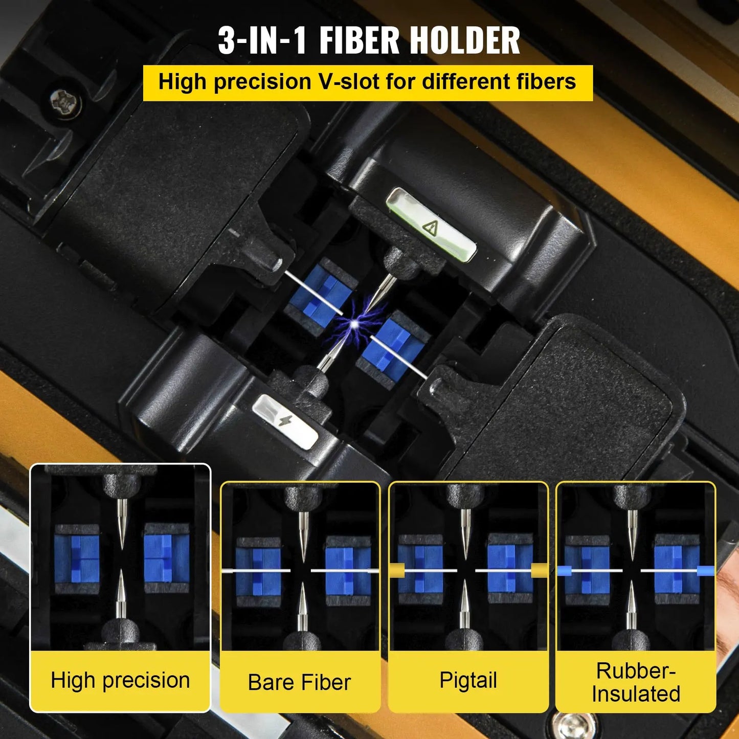 Signalfire AI-9 6 Motors Optical Fiber 6 Motors Fusion Splicer Faster Fibra Optica Tool Fiber Optic Tools Welder Free Shipping