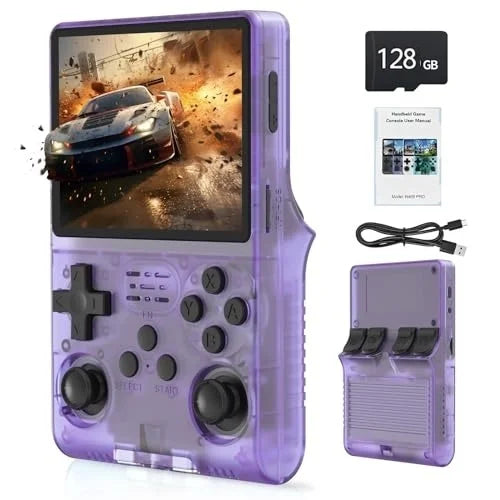 R40S handheld game console, retro game console, HD visual experience, upgraded processor, brings smooth gaming experience, 3800m