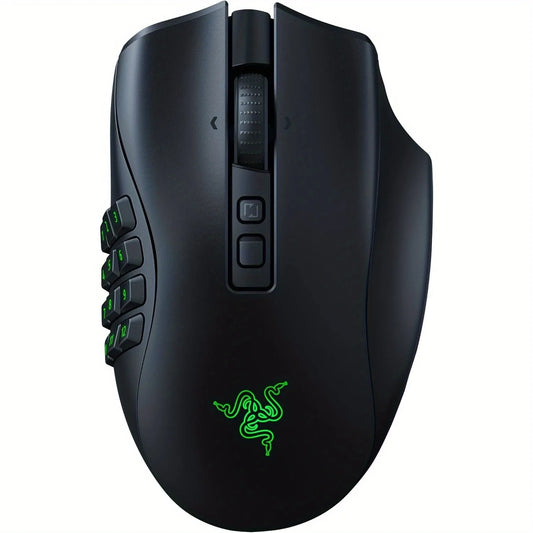 Razer Naga V2 Pro Wireless Gaming Mouse - 19+1 Buttons, Swappable Side Plates, 30K DPI, HyperScroll Pro, 300Hr Battery