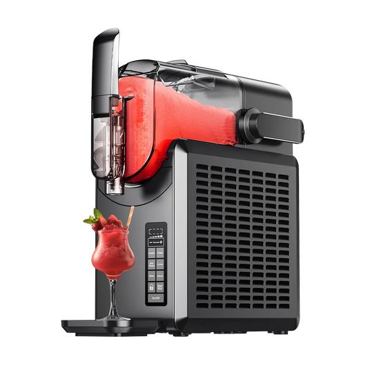 SIMZLIFE No Ice Needed 88 oz Slushie Machine Professional Frozen Drink Maker for Home with Self-Cleaning Function 5 Programs