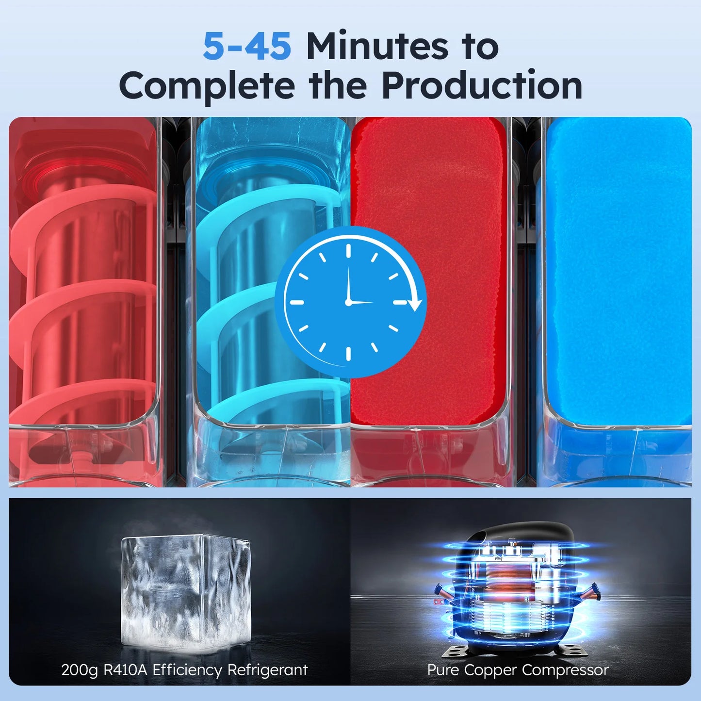 45L Commercial Slushy Machine for Home Use with Automatic Cleaning Frozen Drink Maker for Cocktails and Margaritas