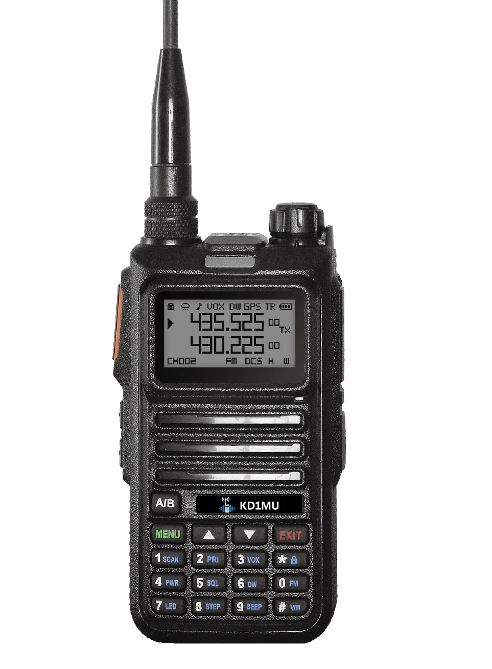 KD1MU DM-4R Dual Band Dual Mode DMR Radio