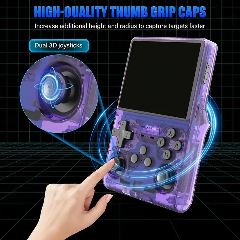 R40S handheld game console, retro game console, HD visual experience, upgraded processor, brings smooth gaming experience, 3800m
