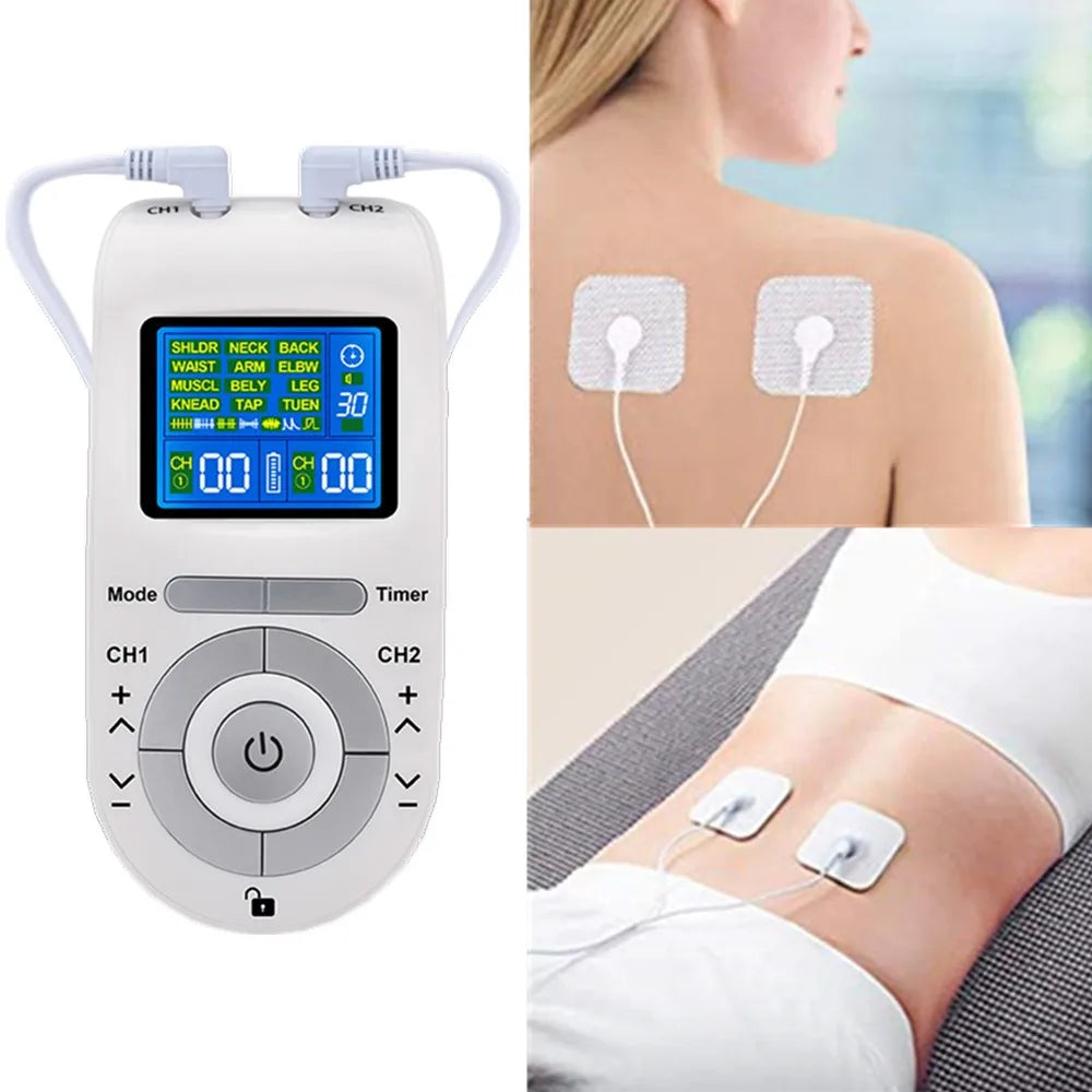 Low Frequency Pulse Physiotherapy Electronic EMS Tens Massager Machine Frequency Device Electric Nerve Muscle Stimulator Health