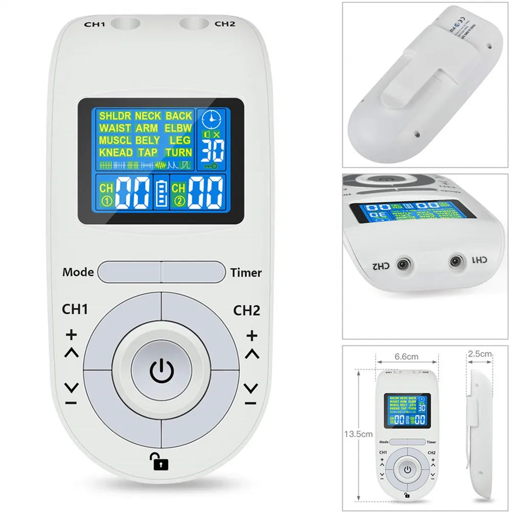 Low Frequency Pulse Physiotherapy Electronic EMS Tens Massager Machine Frequency Device Electric Nerve Muscle Stimulator Health