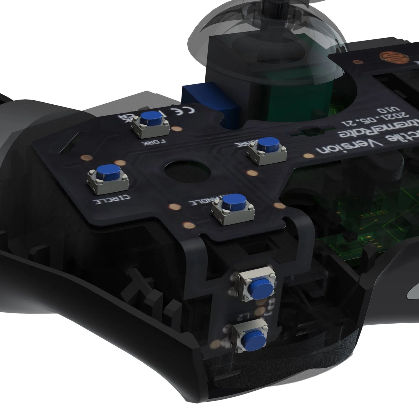 eXtremeRate WHOLE TACTILE Clicky Kit Face Dpad Buttons Flashshot Stop Flex Cable Mouse Click Kit for ps4 Controller CUH-ZCT2