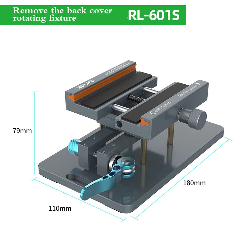RL-601S mobile phone fixing fixture, 360°rotation fixed clamping, removing mobile phone back glass door,glue removal tool