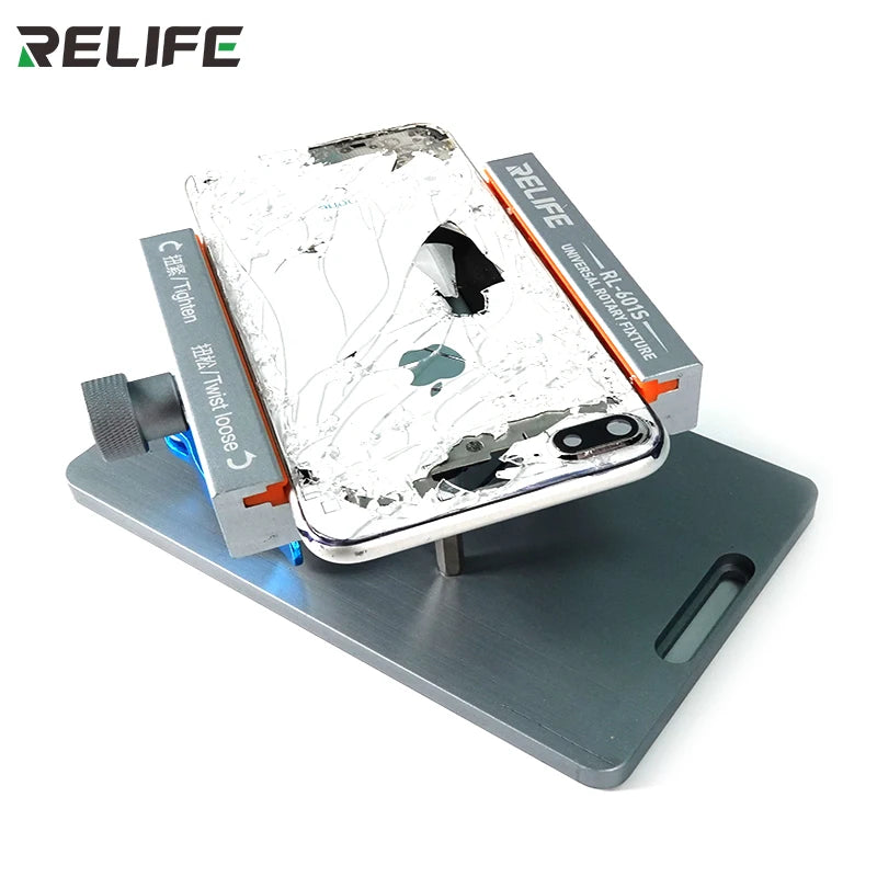RL-601S mobile phone fixing fixture, 360°rotation fixed clamping, removing mobile phone back glass door,glue removal tool