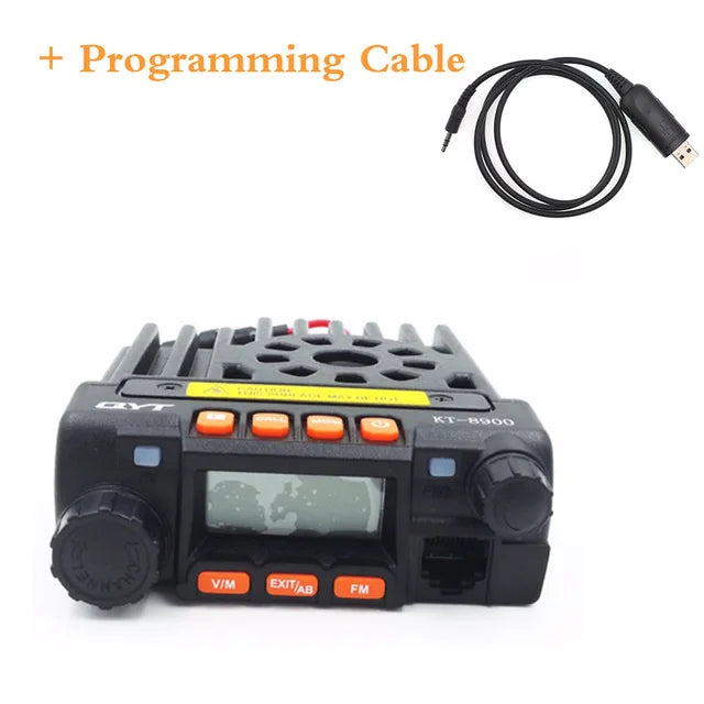 QYT KT8900 25W Mini Radio UV Transceiver DTMF Mobile Radio kt-8900 Dual band 136-174&400-480MHz Walkie Talkie