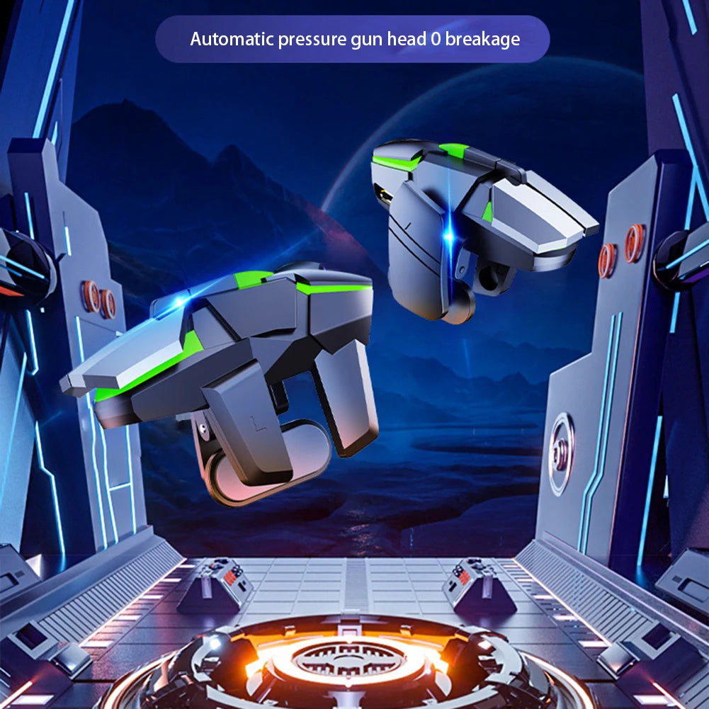 Mobile Game Trigger For PUBG Phone Gaming Controller 6 Finger Trigger Sensitive Shooting Gamepad L1 R1 Aim Keys Gaming Handle