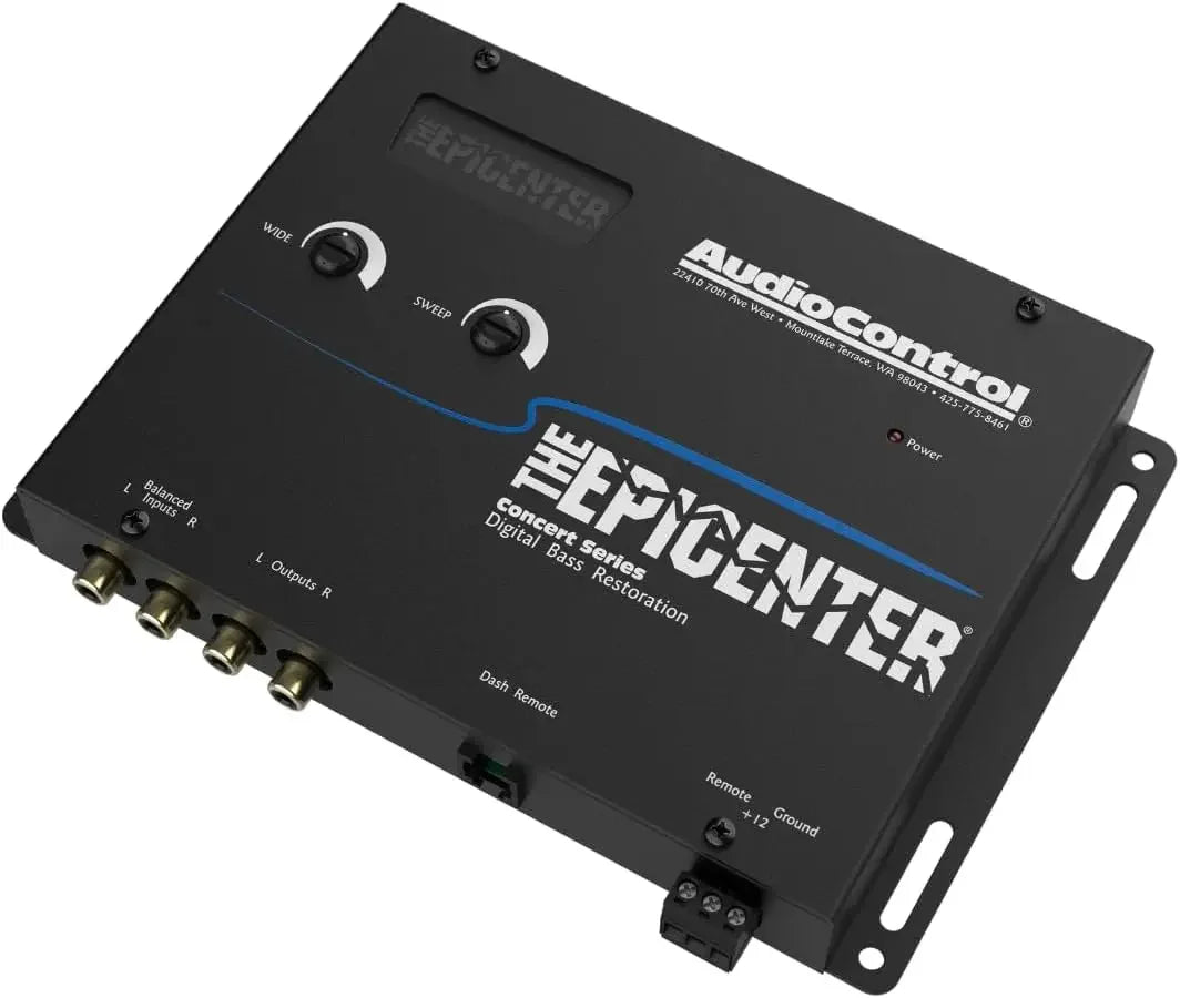 EPICENTER Digital Bass Restoration Control Processor, Car Audio Bass Booster Enhancer with Wired Remote Control (Black)
