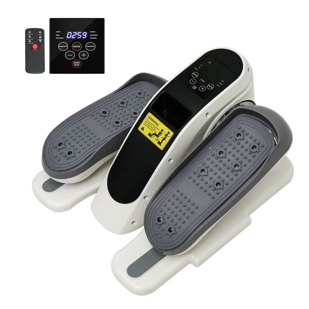 Under-Desk Elliptical Machine 12-Speed Leg Exerciser Seated Portable Remote Control for Adults Seniors Home Office
