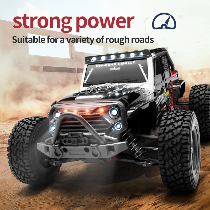 Teeggi 16103 PRO 4WD 70KM/H RC Off-Road Car 1:16 High Speed RC Car With LED Light Drift Monster Truck Toy For Kid Gifts
