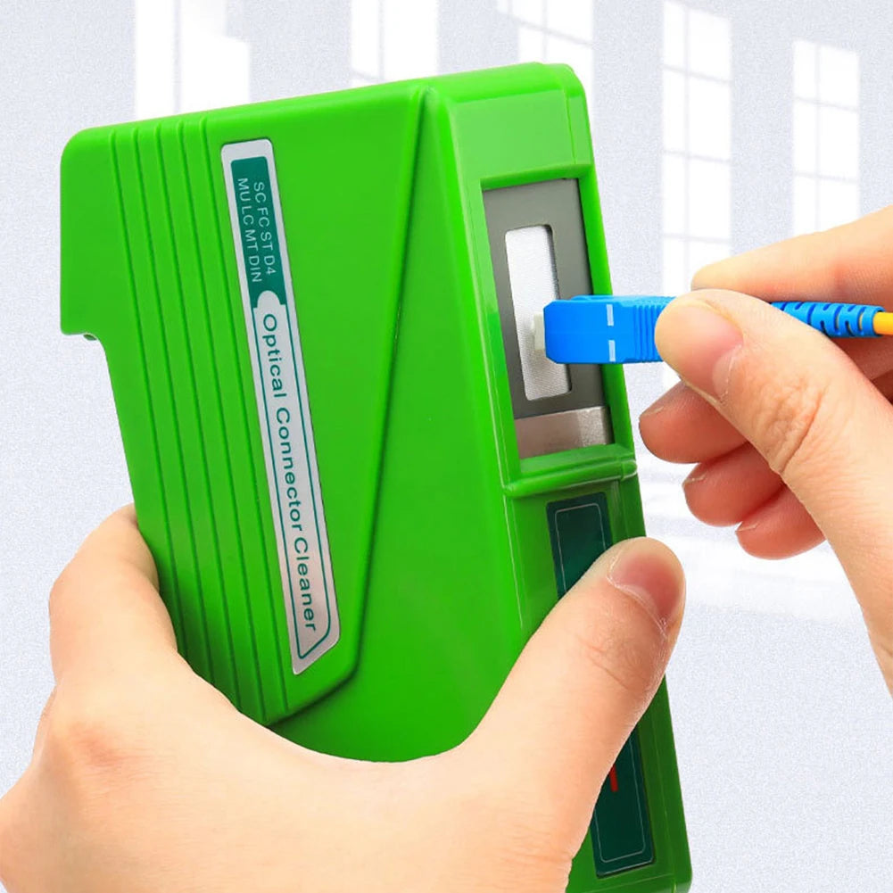 Pigtail Cleaning Box Fiber Optical Connector Cassette Cleaner Tools for SC FC ST