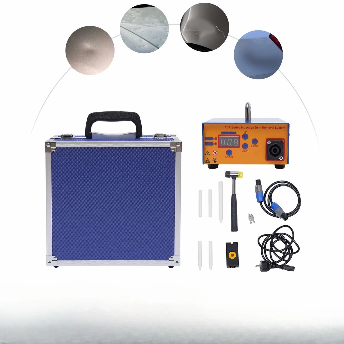 1380W PDR Induktionsheizgerät Hot Box KFZ-Werkzeuge Auto Paintless Dent Repair Werkzeug mit Digitalschirm für