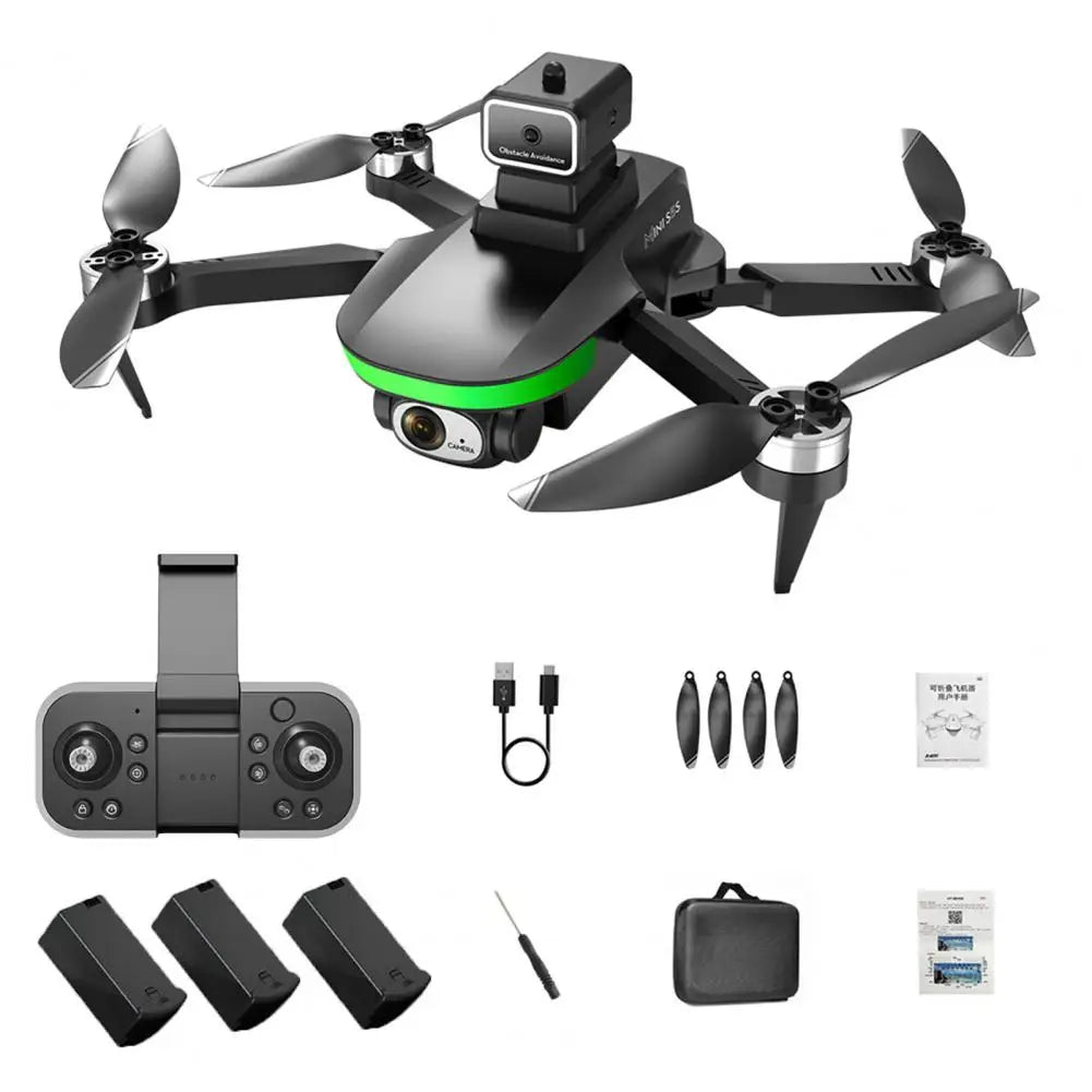 Rc Drone Toy Remote Control Aircraft High Clarity 6k Camera Remote Control Drone for Aerial Photography Brushless for Kids
