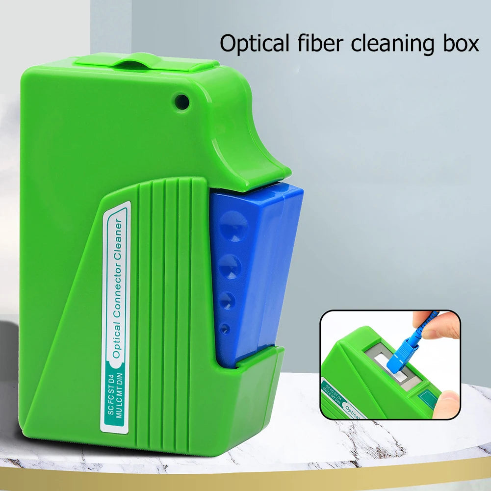 Pigtail Cleaning Box Fiber Optical Connector Cassette Cleaner Tools for SC FC ST